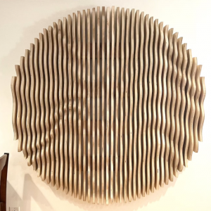 5ft Circle Parametric 3D Wave Artwork, Acoustic Panel, 60″ Dia