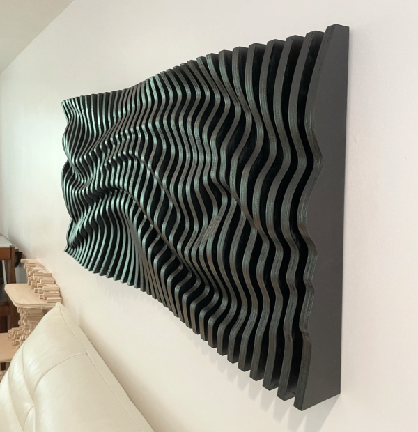 Angle view parametric wall art